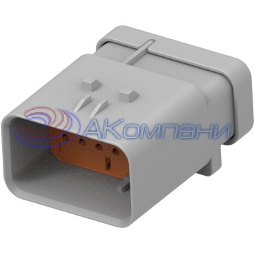 2320918-4, Корпус разъема RCPT 12 POS Orange 0.177" (4.50mm)