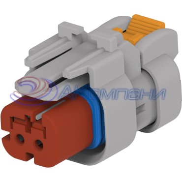 2320920-1, Корпус разъема 2 POS Plug Gray 0.177" (4.50mm)