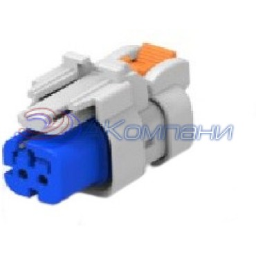 2320920-2, Корпус разъема 2 POS Plug Blue 0.177" (4.50mm)