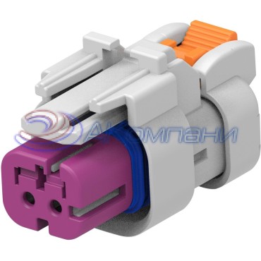 2320920-3, Корпус разъема 2 POS Plug Purple 0.177" (4.50mm)