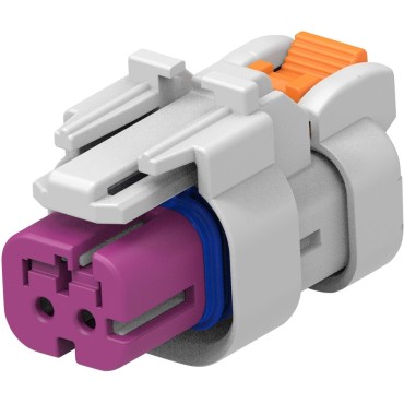 2320920-3, Корпус разъема 2 POS Plug Purple 0.177" (4.50mm)