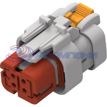 2320922-1, Корпус разъема 4 POS Plug Gray 0.177" (4.50mm)