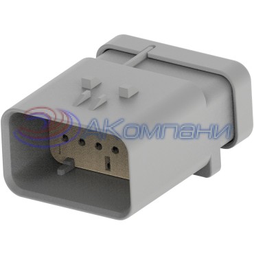 2320931-1 Корпус разъема RCPT 12POS, KEY A; 4.5MM AMPSEAL 16 gray