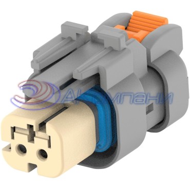 2320932-1 Корпус разъема PLUG, 2POS, KEY A; AMPSEAL 16 gray