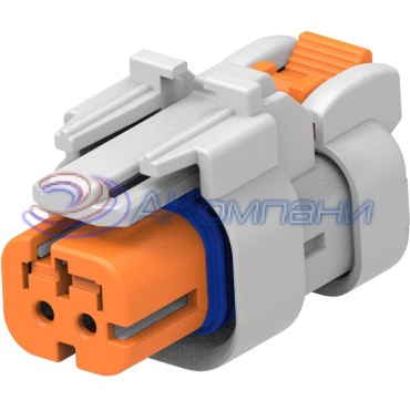 2320932-4 Корпус разъема PLUG, 2POS, KEY D; AMPSEAL 16 orange