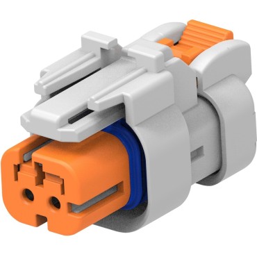 2320932-4 Корпус разъема PLUG, 2POS, KEY D; AMPSEAL 16 orange