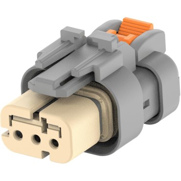2320933-1 Корпус разъема PLUG, 3POS, KEY A; AMPSEAL 16 gray