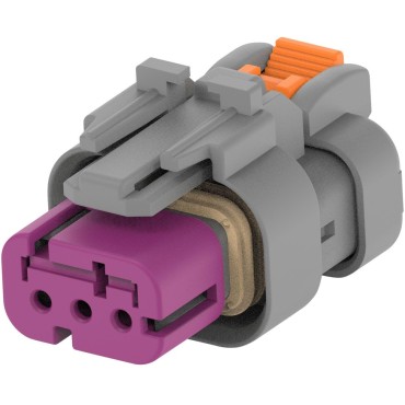 2320933-3 Корпус разъема PLUG, 3POS, KEY C; AMPSEAL 16 purple