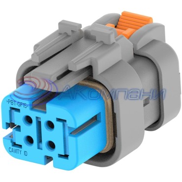 2320934-2 Корпус разъема PLUG, 4POS, KEY B; AMPSEAL 16 blue