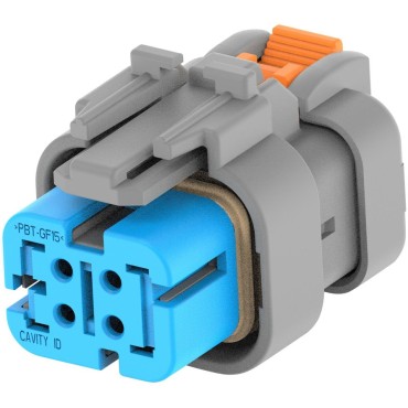 2320934-2 Корпус разъема PLUG, 4POS, KEY B; AMPSEAL 16 blue