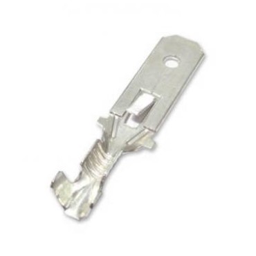 TE-2349 DPK Наконечник штыревой 6,3мм, сечение 0,5-1,0мм2 с фиксатором