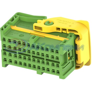 2366036-3 Корпус разъема Plug Housing, 48Pos, 24V, Pbt+Gf30 green