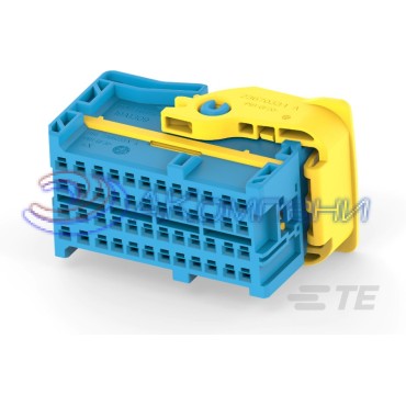 2366036-4 Корпус разъема Plug Housing, 48Pos, 24V, Pbt+Gf30 blue