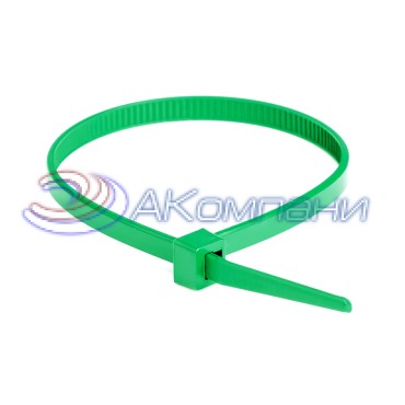 Хомут P6.6 стандартный, зеленый 4,8x300
