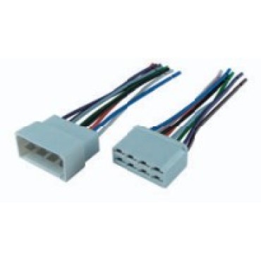 9012/9096СБ Колодка соединит.  8 конт. 6,3мм  гнездо+штырь (к-кт, в сборе с проводом 0,75мм кв.)