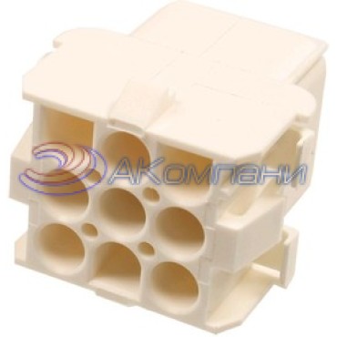 927231-3 Корпус разъема Universal MATE-N-LOK, розетка 9PIN, Matrix (PA66, UL 94V-0) без контактов