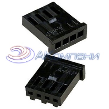280359 Корпус разъема Серия AMPMODU, Гнездо, 4 вывод(-ов), 2.54 мм