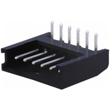 280379-1, Разъем типа провод-плата, скрытый, 2.54 мм, 6 контактов, Штекер, Серия AMPMODU MOD II, Пайка