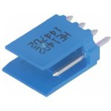 281695-4, Разъем 2.54mm, 4 контакта AMPMODU HE14 Series