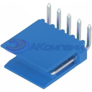 281698-5, Разъем папа 2.54mm, 5 контактов AMPMODU HE14 Series