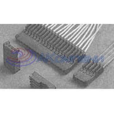 281783-2, Разъем PLUG HE14 IDC 180 2P AWG 26-24