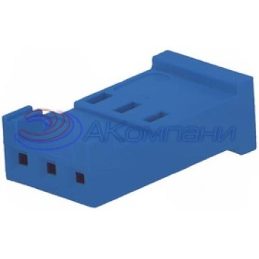 281838-3, Корпус разъема типа провод-плата, 2.54 мм, 4 контакт(-ов), Гнездо, Серия AMPMODU HE13 / HE14, Обжим