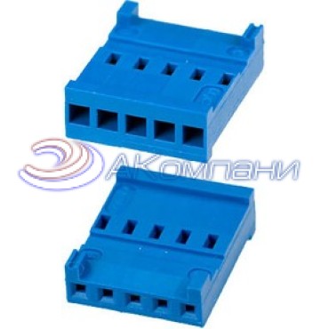 281838-5, Корпус разъема типа провод-плата, 2.54 мм, 4 контакт(-ов), Гнездо, Серия AMPMODU HE13 / HE14, Обжим