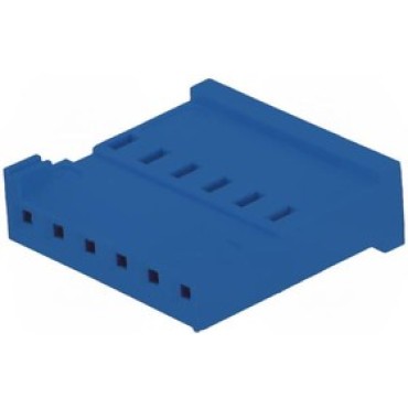 281838-6, Корпус разъема типа провод-плата, 2.54 мм, 4 контакт(-ов), Гнездо, Серия AMPMODU HE13 / HE14, Обжим