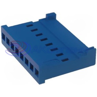 281838-8, Корпус разъема типа провод-плата, 2.54 мм, 4 контакт(-ов), Гнездо, Серия AMPMODU HE13 / HE14, Обжим