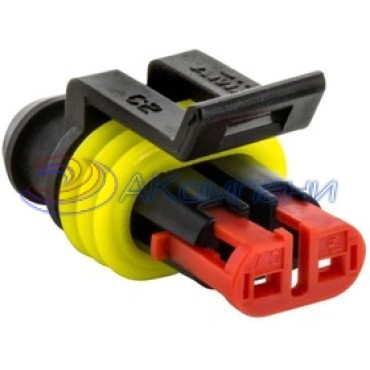 282080-1, Корпус разъема Superseal 1.5, розетка, 2PIN