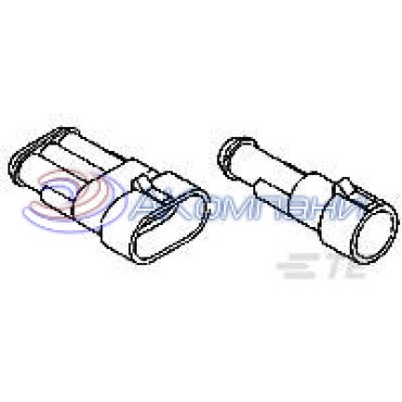 282104-3, Корпус разъема AMP SUPERSEAL 1.5 SER 2P CA