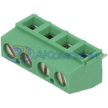 282837-2 Клеммник винтовой TERMI-BLOK PCB MOUNT 2 контакта 5.08мм