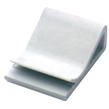 Клипса самоклеящаяся для плоского кабеля, белая, 20х26х9,6