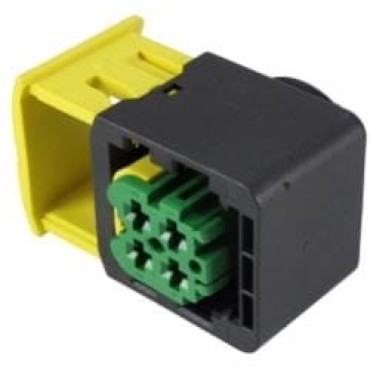 3-1418390-1, корпус розетки 4pos (MCP) HDSCS зеленый