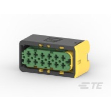 3-1670901-1 Корпус автомобильного разъема AMP MCP 2.8 HSG ASSY, 12 контактов зеленый