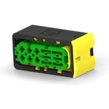 3-2299782-1, Корпус разъема 8POS,MIXED,REC HSG, ASSY,SLD green