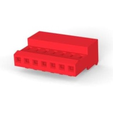 3-640440-7, Разъем вилка, 22 AWG, 2.54 мм, 7 контактов, Гнездо, Серия MTA-100, IDC / IDT