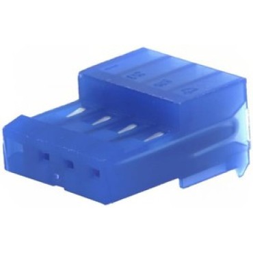 3-640442-4, Разъем мама 2.54 мм, 1 ряд, 4 контакта, монтаж на кабель MTA-100