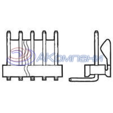 3-641210-2, Разъем FRCTN LK HDR RA 2P Square post gold