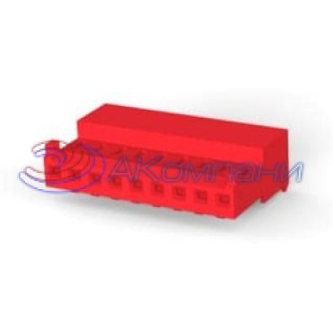 3-643813-2, Разъем типа провод-плата, 2.54 мм, 2 контакта, Гнездо, Серия AMP MTA-100, IDC / IDT, 1 ряд