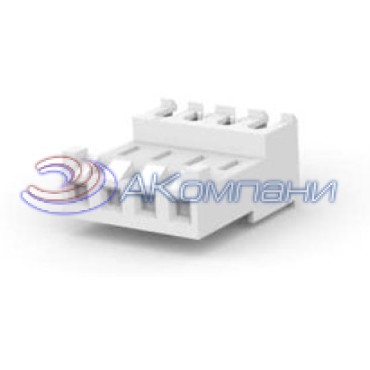 3-644468-2, Разъем FEED THRU W TAB 2P L.R. natural 24 AWG