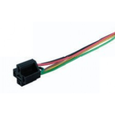 9016 Колодка соединит. реле (в сборе с 5-ю пров.2х0,75+3х1,50мм кв. L=220мм, на автосигн.,с диод.защитой)