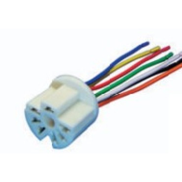 9037СБ Колодка соединит. переключателя отопителя, кондиционера 2108-2112 (в сборе с проводом)