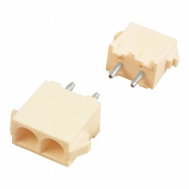 Вилка прямая для монтажа однорядная 6.35 мм 2 контакта UL94V-2 350428-1 Tyco Electronics