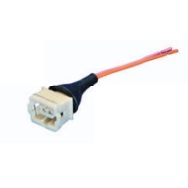 380СБ2 Колодка соединит. датчика детонации, форсунки ВАЗ 2108-2115, 2110-2112(ст.обр., в сб. с 2-мя пров.)