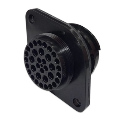 СЦБ-35Рч Розетка байонетная 35 контактов, черная