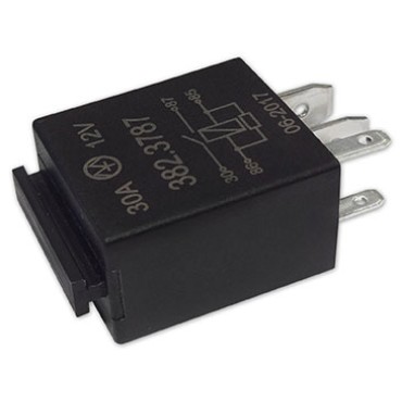 382.3787 Реле электромагнитное, 12V 30А 4 контакта, замыкающее с резистором (Энергомаш)
