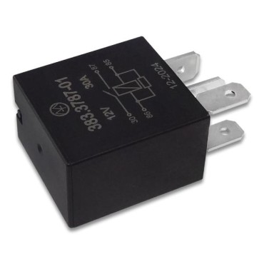 383.3787-01 Реле электромагнитное, 12V 30А 4 контакта, замыкающее с резистором (Энергомаш)