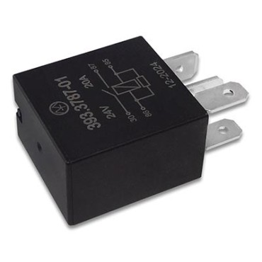 393.3787-01 Реле электромагнитное, 24V 20А 4 контакта, замыкающее с резистором (Энергомаш)