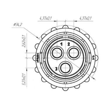 Вилка СЦБ2-3В24